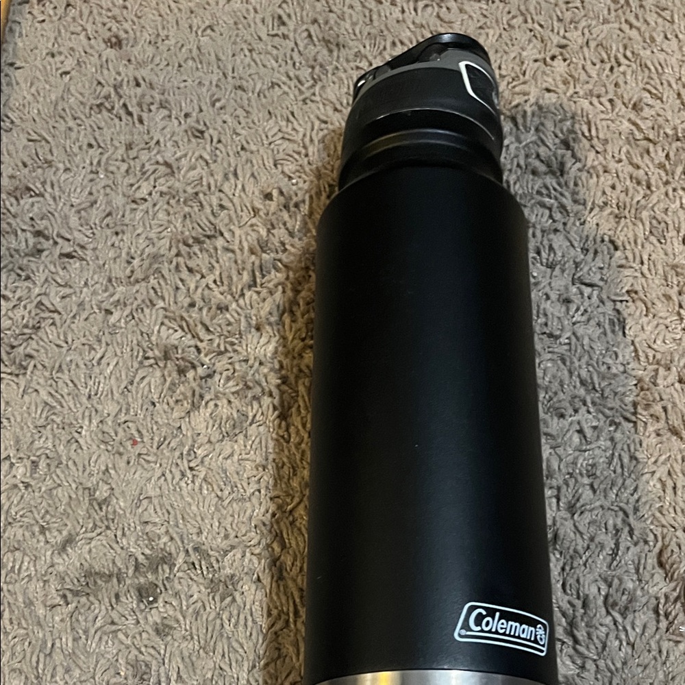 Coleman Black and Silver Insulated Bottle